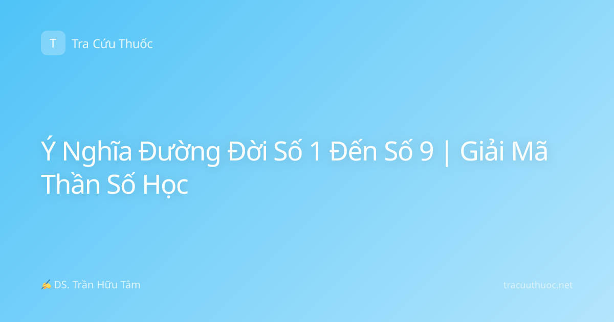 Ý Nghĩa Đường Đời Số 1 Đến Số 9 | Giải Mã Thần Số Học